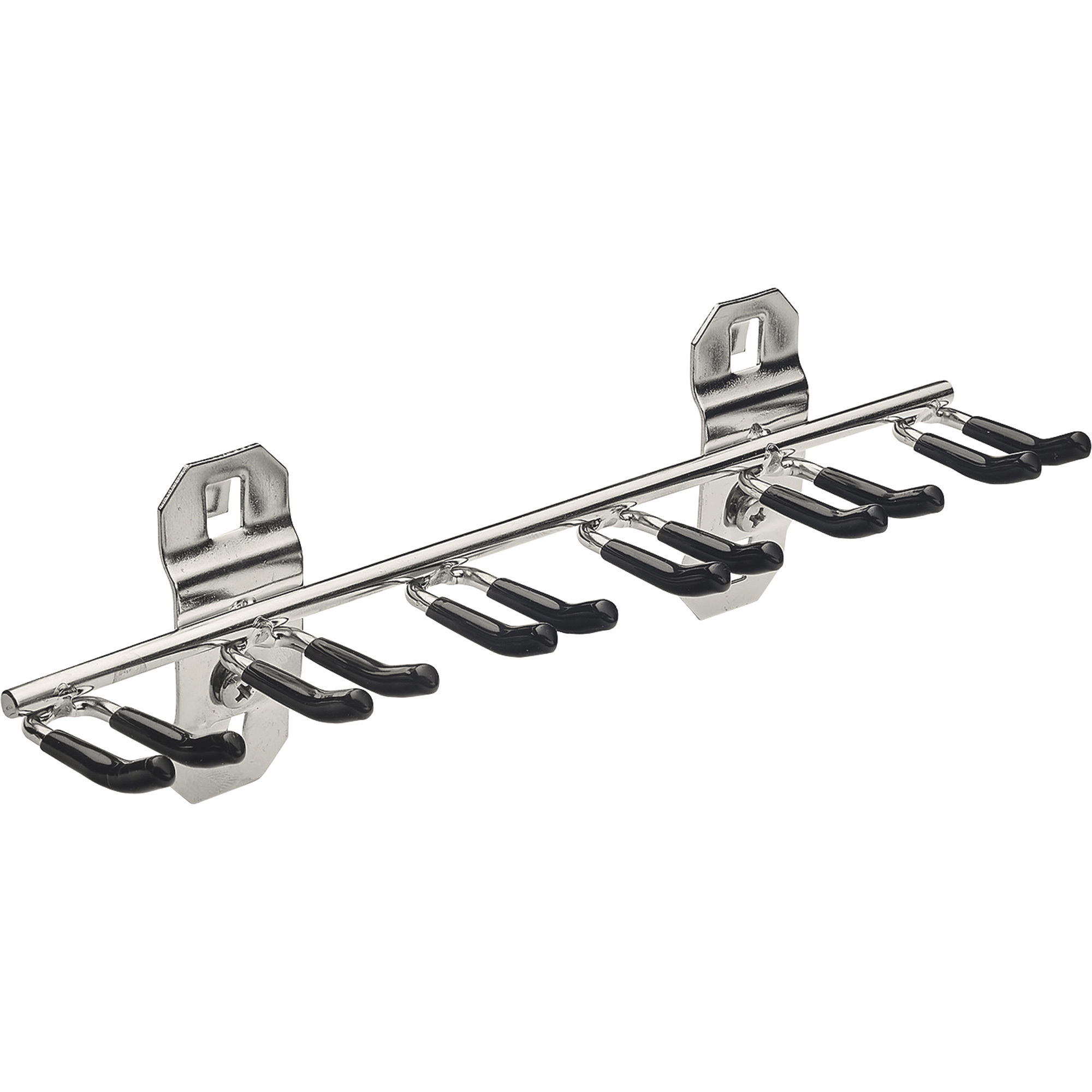 Triton LocHook Vinyl Dipped Stainless Steel Multi-Prong Tool Holder for Stainless Steel LocBoard, 8 1/8In.W with 3/4in. I.D., Model# V66660